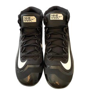 Men’s Nike Huarache 2KFilth Pro Mid Baseball Cleats Black & White Size11.5